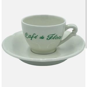 Cafe De Flore Set of 2 Cup and Saucer